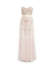 aidan mattox pink blush floral embellished gown women