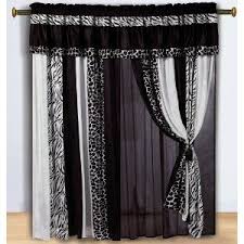 Black And White Bathroom Window Curtains Robot Check Zebra Room Decor Zebra Room White Bathroom Designs