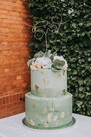 Wedding Cake Green Gold Torte Hochzeit Hochzeitstorte Gold Hochzeitstorte