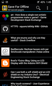 And this video and guide shows how to use it for your app. Github Jonascz Save For Offline Android App For Saving Webpages For Offline Reading