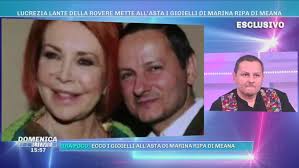 Domenica Live: All'asta i gioielli di Marina Ripa di Meana, guerra tra  figli Video