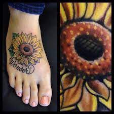 Instagram Post By Melvin Arizmendi Sunflower Foot Tattoos Cover Up Tattoos For Women Foot Tattoos For Women