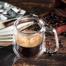 double deck heat resistant glass coffee cup coffee cups glass coffee cups mugs