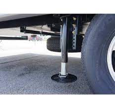 The control panel is mounted in the dash. Lippert 358590 Ground Control 3 0 5th Wheel Rv Leveling System With Touchpad And Remote 4 Point Set