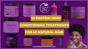 If you're transitioning from chemically processed hair or recovering from damage that's caused your hair to become brittle, protein treatments are like giving your curls their own spa day. 10 Protein Deep Conditioning Treatments For 4c Natural Hair Coils And Glory