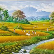 Jepang punya suatu kegiatan unik yaitu mengubah sawah menjadi kanvas lukisan. Jual Produk Lukisan Panen Padi Termurah Dan Terlengkap Maret 2021 Halaman 6 Bukalapak
