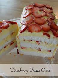 Easy No Bake Dessert Strawberry Creme Cake Easy No Bake Desserts Easy Desserts Desserts