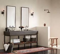 19 bathroom vanity white wall mount cabinet glass sink faucet drain combo ptrap. Frances 68 Concrete Top Double Sink Vanity Pottery Barn