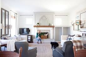 Learn how to do a farmhouse style diy shiplap accent wall with plywood in a few easy steps. Farmhouse Built Ins And The Difference Between Shiplap And Tongue And Groove Planks The Lettered Cottage