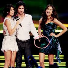 Ian Holding Nina S Hand O Sorry For The Bad Quality Ian Somerhalder And Nina Dobrev Photo 12884502 Fan In 2020 Ian Somerhalder Wedding Prom Dresses Dresses