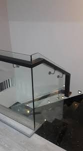 Designed to open and close in a staircase shape for easy access. Wooden Staircase Handle And Trempered Glass Posts Facebook