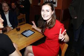 A plunging neckline worn by finland's youngest ever female pm on the cover of a fashion magazine has. The Way Her Husband Is Mirin This Is Finland S New Prime Minister 34 Year Old Sanna Marin She Is Leading A Left Coalition Government Whose Climate Plan Is The Most Ambitious In
