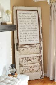 How To Safely Secure An Old Door To The Wall Old Door Decor Old Doors Doors Repurposed