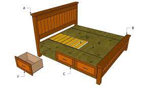 #20 is an upcycled rustic option, and #8 is. How To Build A Bed Frame With Drawers Howtospecialist How To Build Step By Step Diy Plans Bed Frame With Drawers Bed Frame Design Bed Frame Plans