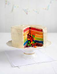 Surprise Skittles Rainbow Cake Sainsbury S Magazine