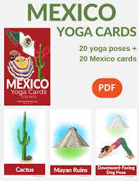 mexico yoga cards for kids kids yoga