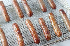 Open up the air fryer and spray the cooking spray into the basket. Breakfast Sausage Links In Air Fryer Whole Lotta Yum