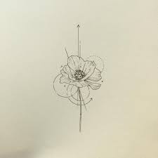 Poppy Tattoo I Would Get Something Super Minimalist Like This Minus All The Arrows And Such Surrounding It Poppies Tattoo Tattoos Flower Tattoos