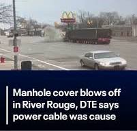 A gas station surveillance video captured the moment a ...