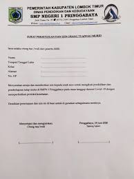 Seperti apa contoh surat pernyataan yang benar? Assalamu Alaikum Wr Wb Hari Sabtu Smpn 1 Pringgabaya Facebook