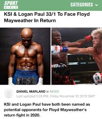 A boxing exhibition match titled bragging rights which is not. Logan Paul On Twitter Bring It Floydmayweather