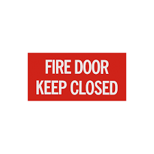 This product has been added to your basket. Fire Door Keep Closed 12 X 6 Steel Fire Equipment