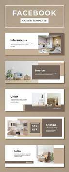 Furniture Interior Design Facebook Cover Templates Interior Design Template Facebook Cover Design Social Media Design Graphics