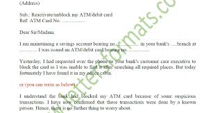 Dear sir/madam, with reference to the subject above it is stated that i have two accounts in your bank and i want to close my one. Sample Letter To Bank Manager To Unblock Your Atm Debit Card