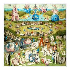 Hieronymus bosch triptychon bilder leinwandbilder kunst glasbilder kunstdruck bosch malerei. Hieronymus Bosch Garten Der Luste Menschheit Vor Der Sintflut Poster Online Bestellen Posterlounge De