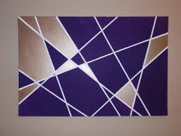 All you need some colors such as red and some light colors for the background. 26 Fabulously Purple Diy Room Decor Ideas Geometric Wall Paint Geometric Wall Art Diy Geometric Wall Art