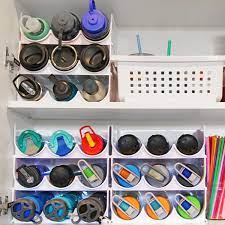 Water bottle storage solution how to organized kitchen cabinets with quick five minute kitchen cabinet organization cabinets organization the are a pull out system that is securely and easily. Water Bottle Storage Blue I Style