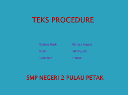 Materi bahasa inggris smp semester 1. Bidang Studi Bahasa Inggris Kelas Vii Tujuh Semester 2 Dua Ppt Download