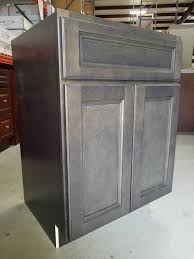 Stonebridge Grey Vanity 24 2 Door Heeby S Surplus Inc Stained Kitchen Cabinets Gray Stained Cabinets Modern Home Furniture
