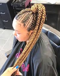Blonde Ponytail Braided Ponytail Hairstyles Braided Hairstyles Feed In Braids Ponytail