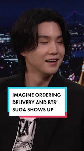 Bts Suga and Jimmy Fallon