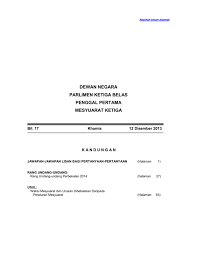 Turaichan adjuri no 80 bakalan krapyak kudus perihal : Dewan Negara Parlimen Ketiga Belas Penggal Pertama Mesyuarat