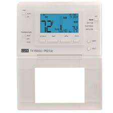 Electric ga s the furnace mode setting determines how the thermostat. P621u Lux P621u Luxpro Programmable Thermostat 5 1 1 Programming 2 Heat 1 Cool