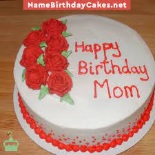 Happy birthday cake with name and photo. Unique Birthday Cake For Mom With Name Novocom Top