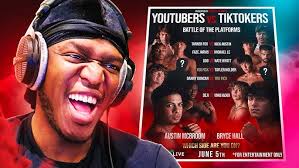 Youtubers face tiktokers in a series of boxing fights this month that has been dubbed 'battle of the platforms'. This Youtube Vs Tiktok Boxing Event Is Youtube