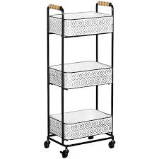 Maybe you would like to learn more about one of these? Three Tier White And Black Metal Cart Home Accents Afw Com
