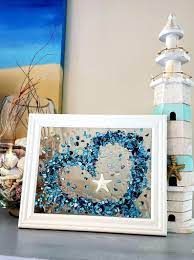 Queen conch shell has a meaning and effect of gaining fortune and fate. Diy Resin Art Kit Sea Glass Picture Shell Art Crafting Etsy Sea Glass Window Art Glass Window Art Glass Crafts Diy