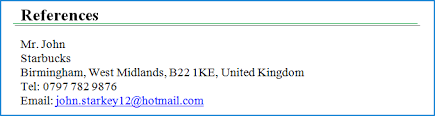 Maybe you would like to learn more about one of these? References On A Cv Benefits Format And Referee Examples Cv Plaza