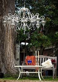 The Upcycled Chandelier Solar Lights Diy Outdoor Chandelier Solar Lights Garden