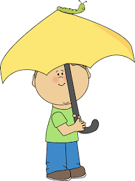 Boy With An Umbrella And Caterpillar Clip Art Umbrella Art Umbrella