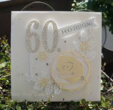 Zur Diamantenen Hochzeit Handwerk Aus Papier Mit Bildern Karte Basteln Diamantene Hochzeit Diamantene Hochzeit