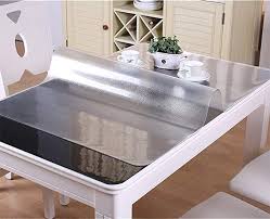Valley Tree Table Cover Clear Table Cover Protector Soft Glass Pvc Tablecloth Table Pads 1 5mm 0 059inch Thickness Desk T Table Pads Table Covers Desk Mat