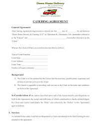 Down Home Delivery Catering Agreement How To Draft A Down Home Delivery Catering Agreement Download This Down Home Deli Templates Catering Business Template