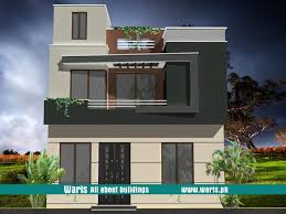 Waris House 3d View Elevation 30x45 In Gujranwala Pakistan Front View Of House House Designs Exterior Small House Design