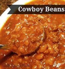 Cook and stir until beef is browned and crumbly, 5 to 7 minutes. South Your Mouth Cowboy Beans Crock Pot Recipes Cowboy Beans Baked Beans Crock Pot