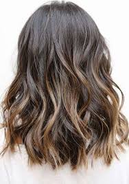 Medium Length Black And Blonde Balayage Medium Length Wavy Hair With Subtle Golden Highlights Hair Styles Hair Lengths Hair Highlights